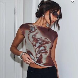 Motel Rocks / Princess Polly Nova Top Brown